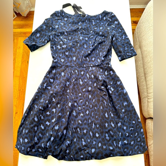 Kate Spade blue cheetah dress - Picture 4 of 7
